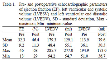 Braz J Cardiovasc Surg - Preoperative Left Ventricular Global