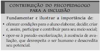 O psicopedagogo tem de pesquisar o potencial de aprendizagem da